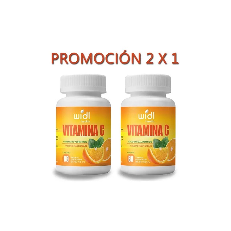 Vitamina C Widl Health 60 Tab Masticable Naranja Promo 2