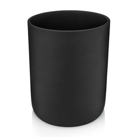 Essentra Home Matte Black Wastebasket Recycling Bin for Office, Trash Can for Bathroom or Bedroom. 2.2 Gallon.