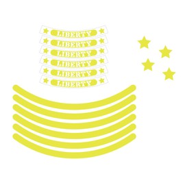 World Walk Rebel 250/500 Rim Sticker Reflective Yellow rim-3_refyel