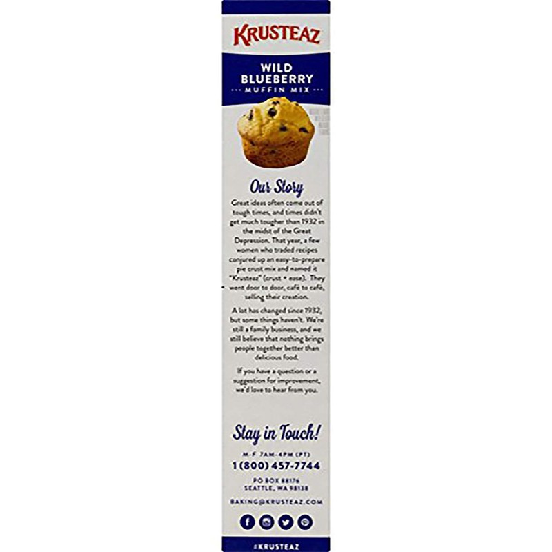 Krusteaz Wild Blueberry Muffin Mix, 17.1 OZ (Pack of 3)