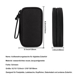 Electronic Bag Organiser Accessories Suitcase Electronics 3 Layer Large Capacity Multifunctional Waterproof Shockproof