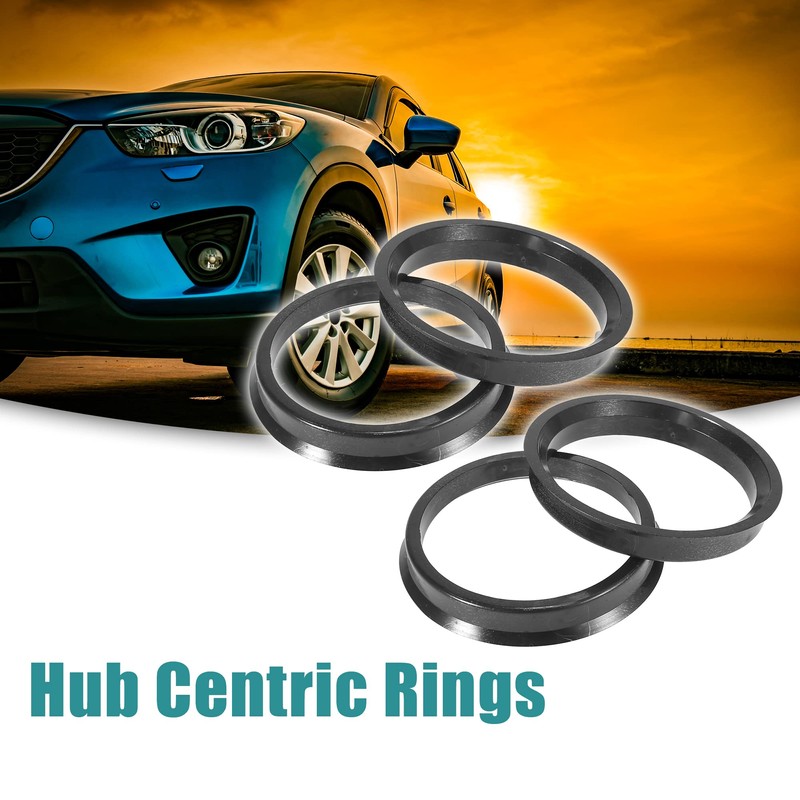 ACROPIX 57.1 to 65.1mm Hub Centric Rings Black - Pack
