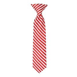 Jacob Alexander Young Boys' Candy Cane Stripe 11 inch Pre-Tied Clip-On Neck Tie