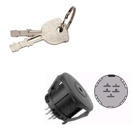 RAParts New Ignition Switch Fits Cub Cadet Zero Turn Mowers RZT42 RZT50 RZT54 w/2 Keys