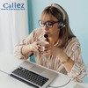 Cuffie 3,5mm per Telefono Cellulare con Microfono Cancellazione del Rumore
