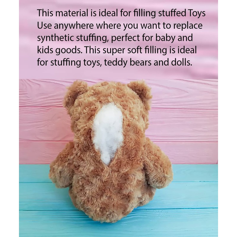 100% Virgin Polyester Hollowfibre Washable White Stuffing For Toys Sofas,