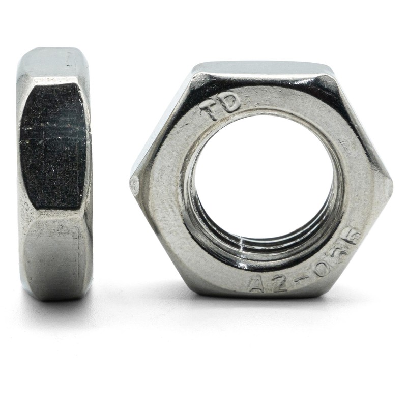 Hippo Hardware M27 (27mm) Hexagon Half Lock Hex Thin Nuts