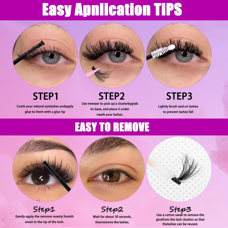 OWill False Eye Lashes Set