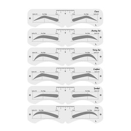 KKPLZZ Plastic Eyebrow Mold, PEVA Soft Shaper DIY Model With Elastic Band, Assist Makeup Tools for Beginner