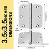 6 Pack 3.5 Inch Heavy Duty Stainless Steel Ball Bearing