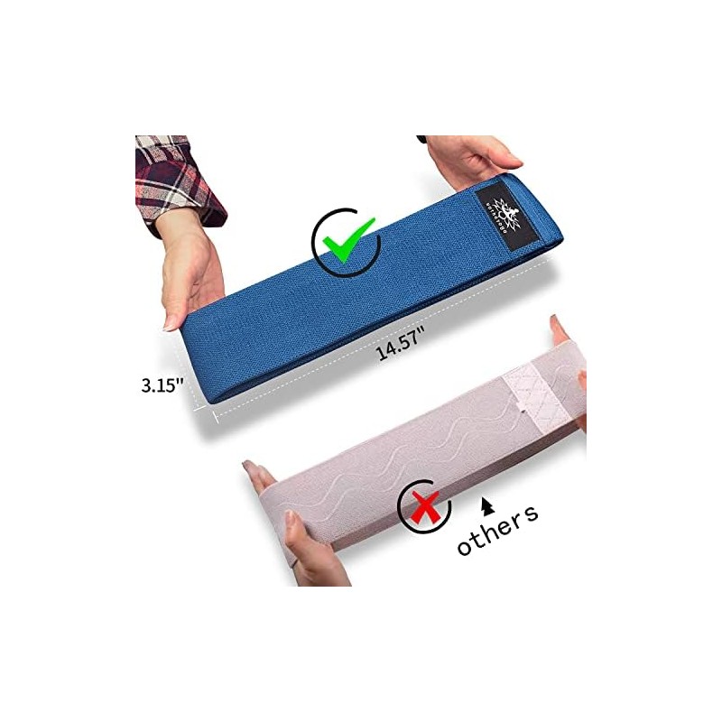 Hatha Yoga Large Resistance Band,14.5 x3.15,Fabric Exercise Loop Bands with