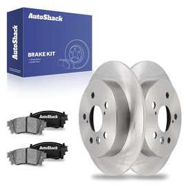 AutoShack Rear Brake Rotors Ceramic Brake Pads | Replacement for 2018-2024 Toyota Camry 2.5L 3.5L V6 AWD FWD | 6-PC Brake Kit