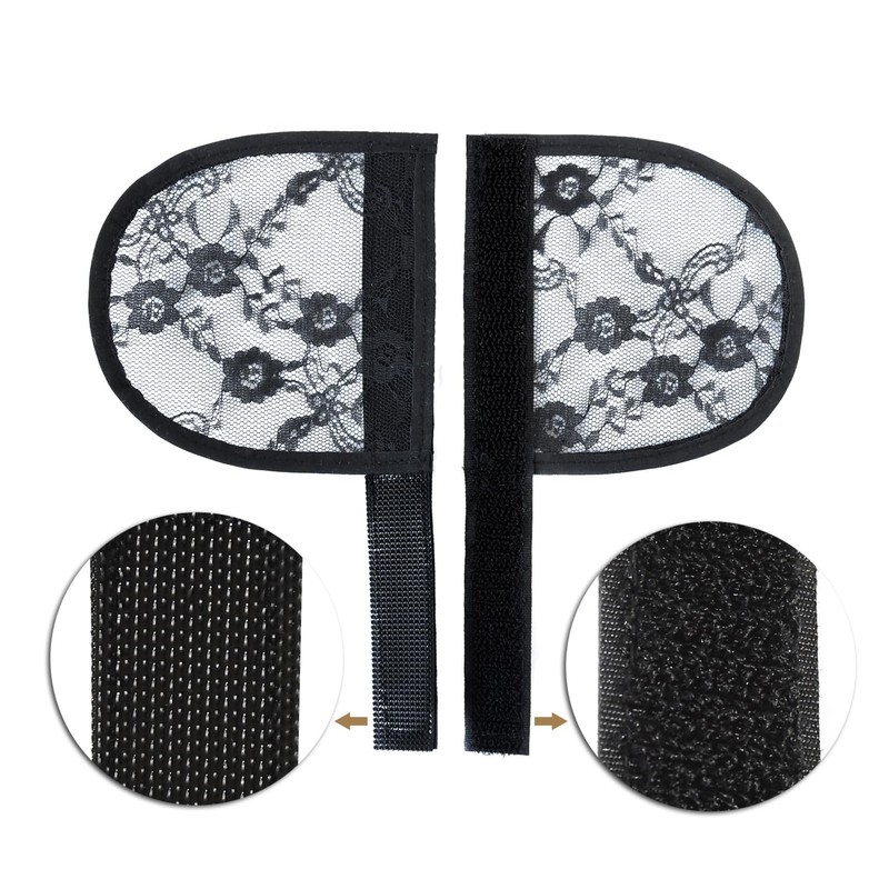 3 Pcs Black Ponytail Lace Hair Net Ponytail Base Net