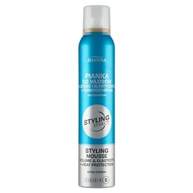 JOANNA Styling Effect Foam Firmer 150 ml - Hair Foam for Volume and Elasticity - Protects Against Heat and Drying - Flexible Hold without Gluing and Weighing Down