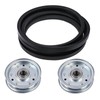 Promrmr 167133 Finish Mower Belt with 164090 2Pcs Idler Pulley