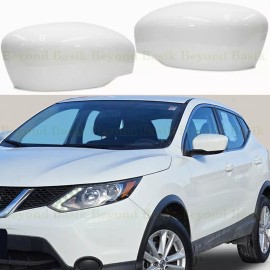 Torox For 2014-2020 Nissan Rogue Sport QAK GLACIER WHITE Mirror COVERS w/o Turn Signal