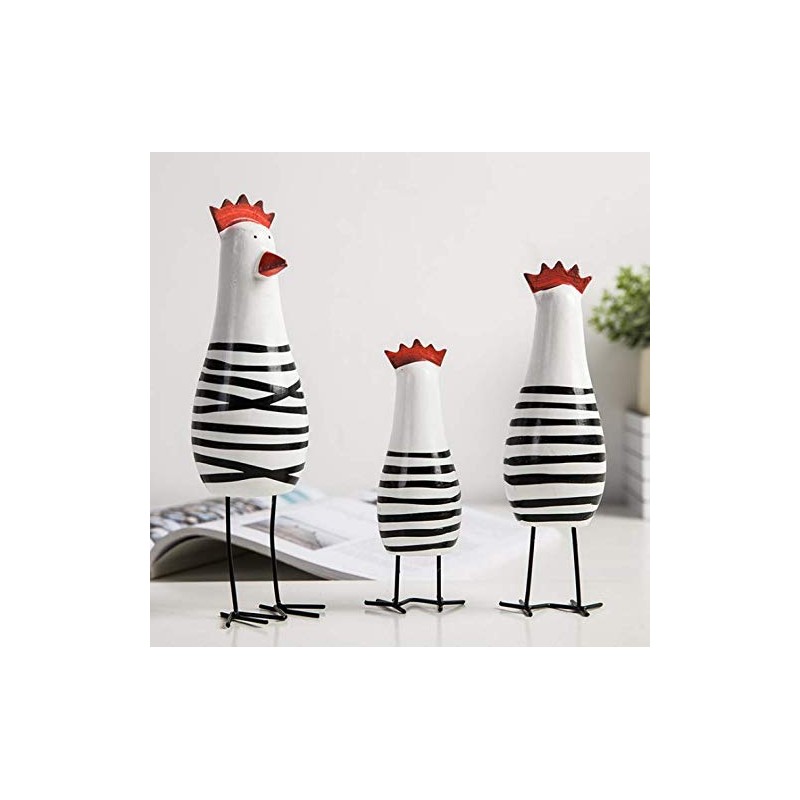 YISHUI HP0115 Chicken Figurine, Scandinavian Miscellaneous Goods, Cute, Chicken, Interior