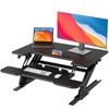 HUANUO 32" Desk Converter, Height Adjustable Sit Stand Up Desk