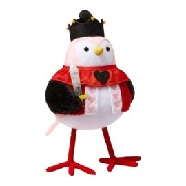 Spritz Featherly Friends - Valentines Day Decor Fabric Bird Figurine (Kingsley)