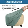 DKSLIPGO Ottoman Cover Stretch Ottoman Slipcover Round Ottoman Storage Cover