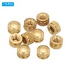 PATIKIL M5x9x6.5mm Cap Nut, 15 Pack Acorn Nut Screw Knob