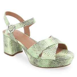 Aerosoles Women's Cosmos Heeled Sandal, Gleam Snake Print Leather, 8