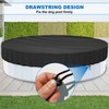 32" Foldable Dog Pool Cover, Round Swimming Pool Cover for