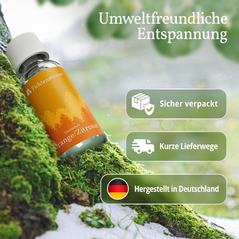 Fichtensteiner Sauna Infusion Orange/Lemon, 100 ml, Sauna Infusion, Very Economical,