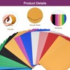 sourcing map 50Pcs Metal Business Cards Blank Multicolor Aluminum Laser