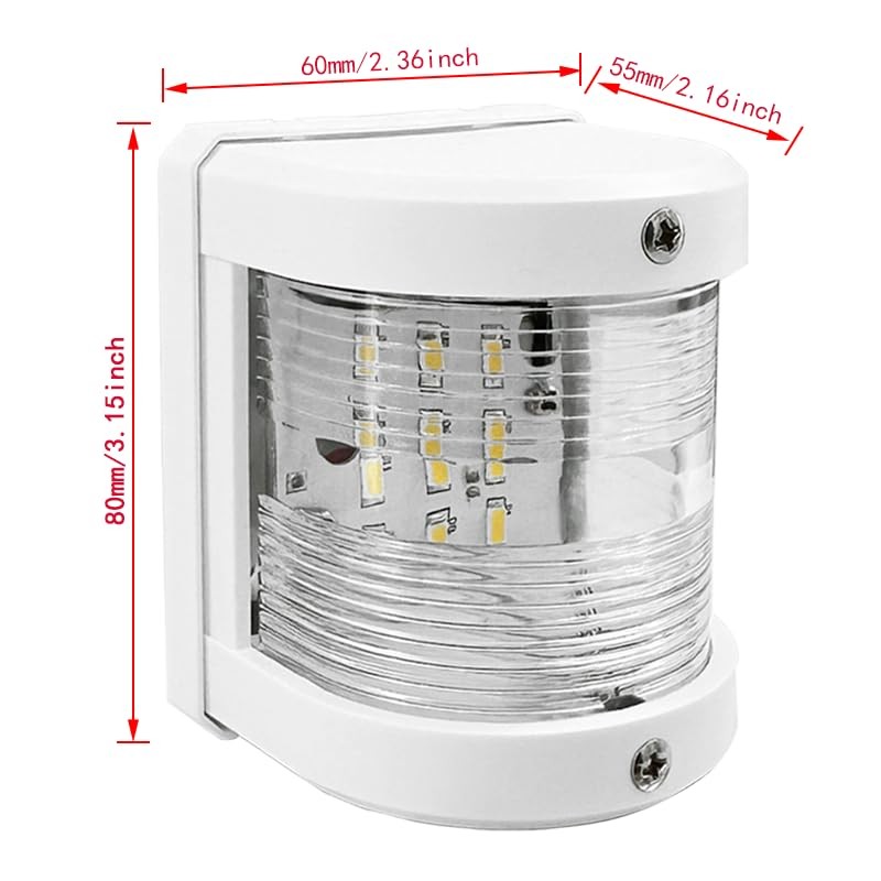 ISURE MARINE White Stern LED Navigation Light ABS Anchor Signal