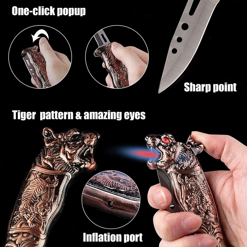 Torch Lighters with Jet Flame, Butane Lighter Refillable Box for