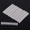 10Pcs 360V 10A Dual Row Screw Terminals Electric Barrier,12-Position Terminal