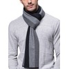 WANYING Winter Autumn Men's Knitted Scarf 6% Wool Knitted Scarf