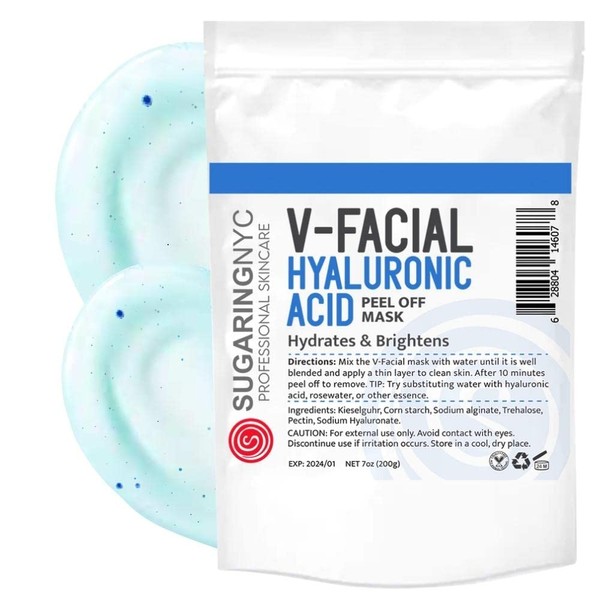 Vajacial Jelly Mask Hyaluronic with Hyaluronic Elements V-Facial by Sugaring NYC 7oz 200g