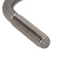 CNBTR 304 Stainless Steel Silver U-Bolt Screws Saddle Nuts M6x27mm