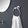 Round Towel Ring Brushed Nickel, SUS304 Stainless Steel Hand Towel