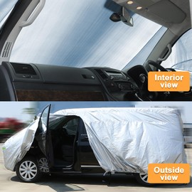 Soekodu Autoabdeckung Vollgarage Ersatz fr VW T4 SWB, 300D Wetterfeste UV-best?ndige Autoabdeckung Vollgarage Ersatz fr VW Transporter Multivan Caravelle (fr VW T4 SWB)