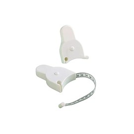 JiangMuXin Measuring Tape Measure One Touch Measuring Tool Round Tape Measure Double Sided Scale Automatic Winding CM Waist Thigh Hip Chest Upper Arm Y Shape White 2 Pack