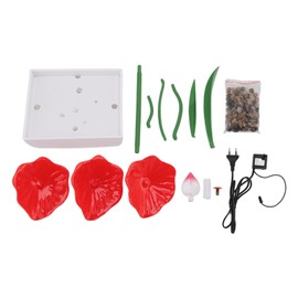 Desktop Fountain Ornament Indoor Small DIY Tabletop Circulating Waterfall Decoration for Office Living Room EU Plug 220-240V