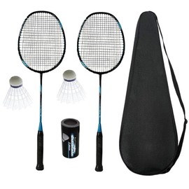 Unibos Badminton Set - Badminton Rackets Set of 2-2 Shuttlecocks - Carry Bag Complete Set for 2 Players - Outdoor/Indoor Play