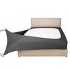 Mrs Awesome King/Cal King Dark Grey Stretch Jersey Bed Skirt