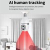 Dual Lens Security Camera WiFi 360 Degree Panoramic Al Human