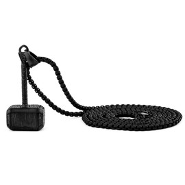 Akitsune Malleum Pendant Including 90cm Chain. | Necklace Womens Mens Stainless Steel Hammer Mjolnir Thor - Matte Black