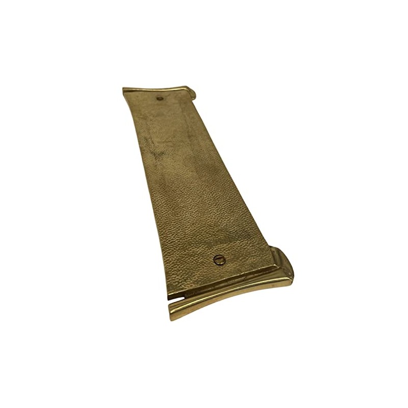 The King's Bay Scroll Design Push Plate in Solid Cast