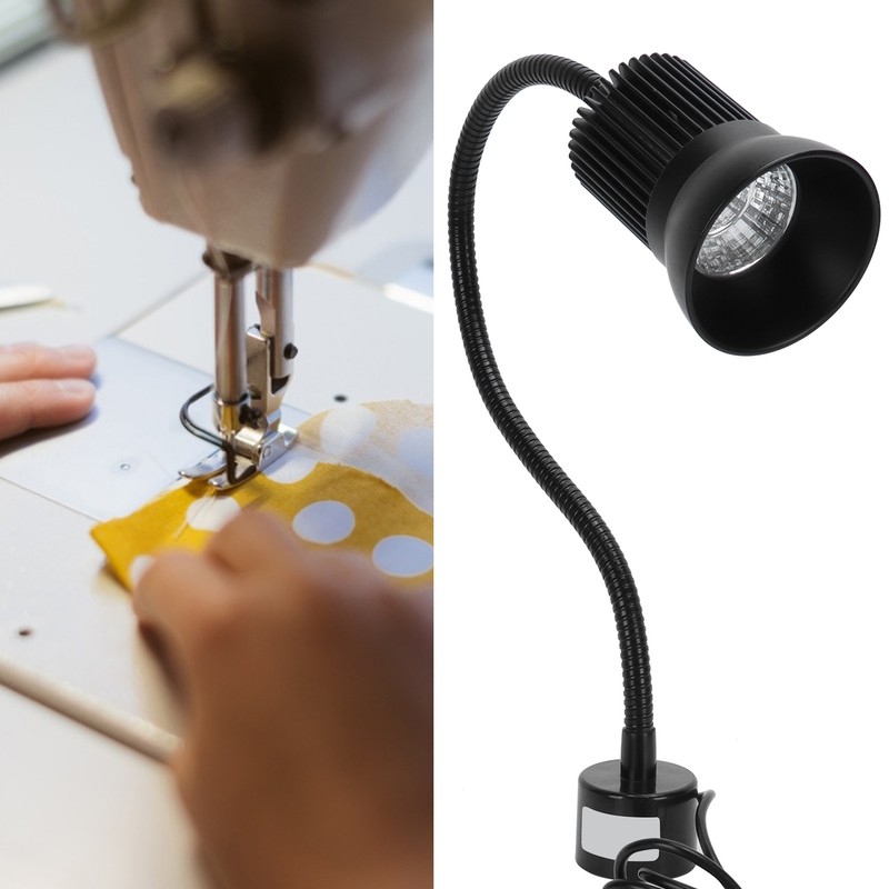 7W LED Work Light Magnetic Base Flexible Gooseneck Sewing Machine