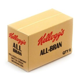 MyTinyWorld Dolls House Miniature Kellogs All Bran Shop Stock Box