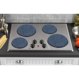 Reston Lloyd Electric Stove Burner Covers, Set of 4, Black Granite