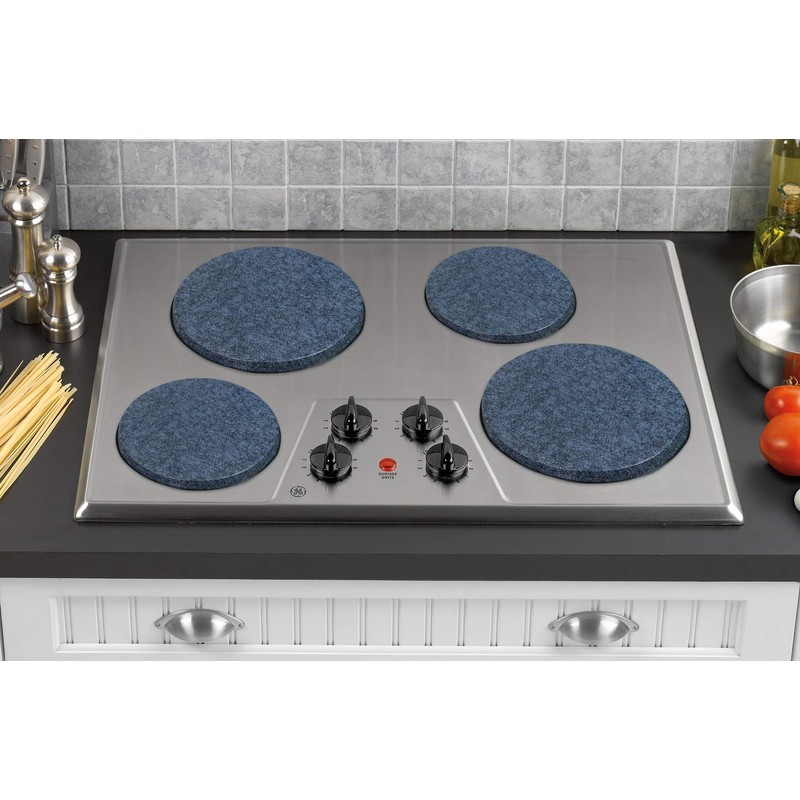 Reston Lloyd Electric Stove Burner Covers, Set of 4, Black