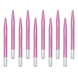 XIAOYU 10 Pieces Microblading Pens Manual Eyebrow Tattoo Pens Light Microblading Handles for Makeup Eyebrow Tattoo Supplies(Pink)