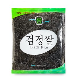ROM AMERICA Black Rice for Asian Cooking | Korean Purple Rice Whole Grain Medium Grain - Healthy Superfood, Packed with Nutrients –검정쌀 Geomjung - 2 Pound (Pack of 1)